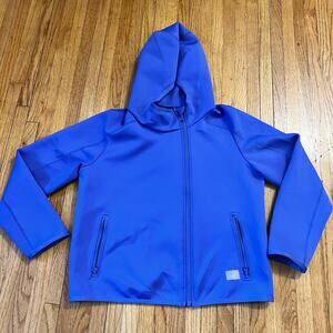 Foray Golf Jacket Womens Small Security Bleach Asymmetric Hooded Spacer Purple